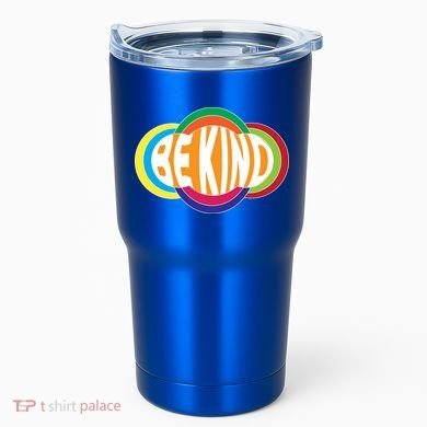 Be Kind 70's Retro Logo Tribute Tumbler
