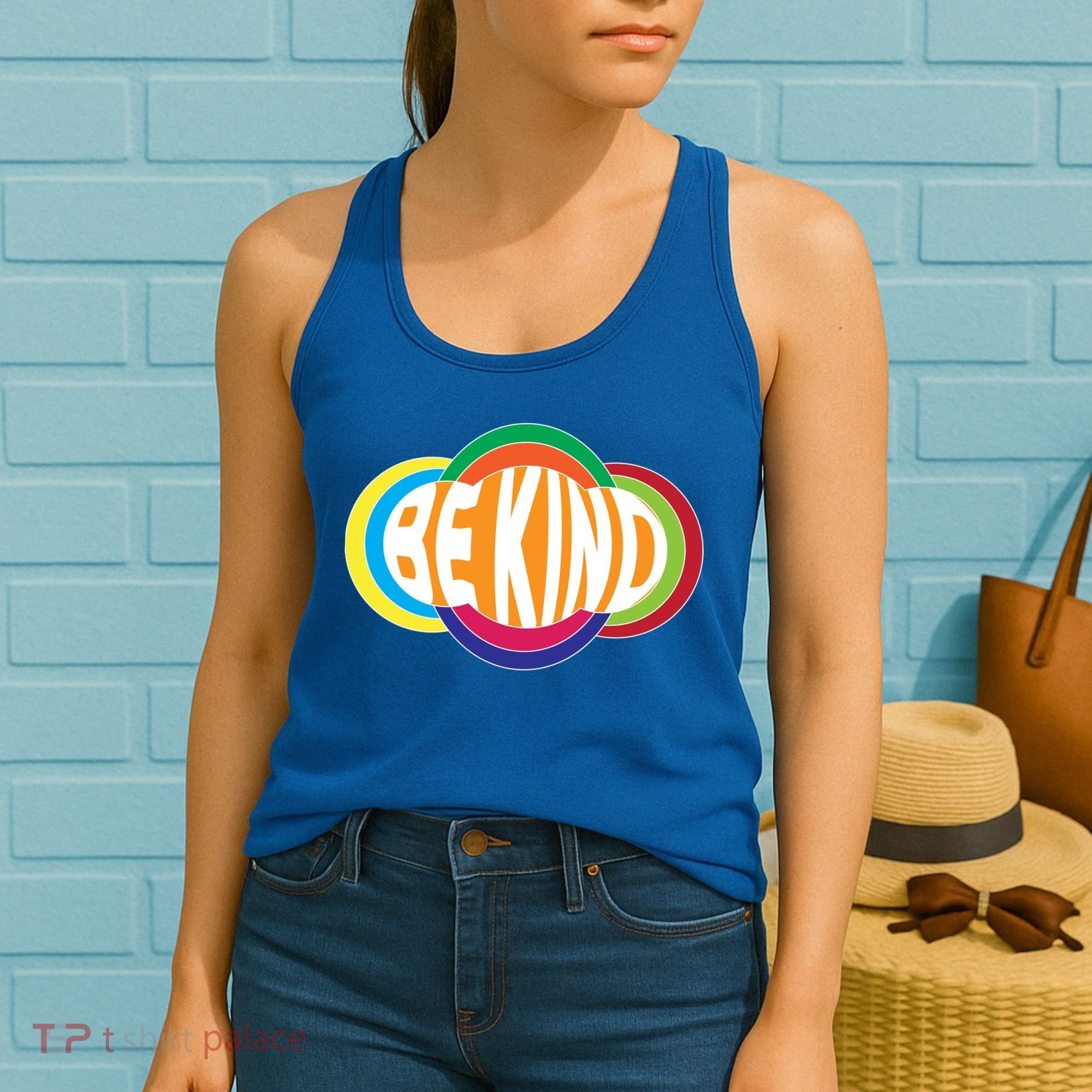Be Kind 70's Retro Logo Tribute Women's Tank Top