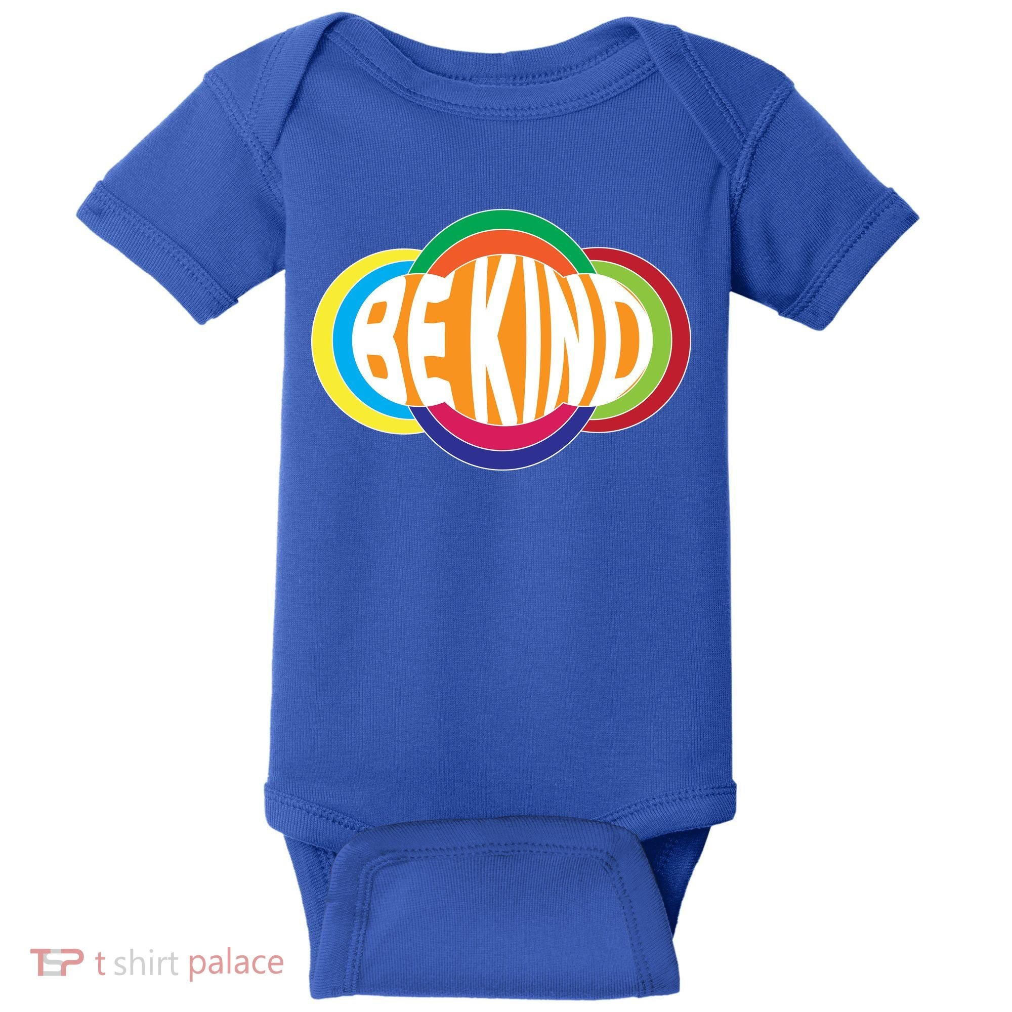 Be Kind 70's Retro Logo Tribute Baby Bodysuit