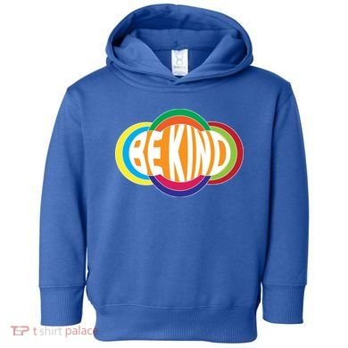 Be Kind 70's Retro Logo Tribute Toddler Hoodie