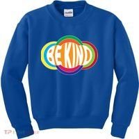 Be Kind 70's Retro Logo Tribute Kids Sweatshirt thumb 0