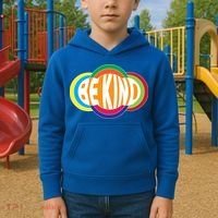 Be Kind 70's Retro Logo Tribute Kids Hoodie thumb 2