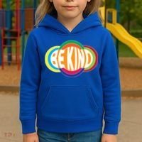 Be Kind 70's Retro Logo Tribute Kids Hoodie thumb 3