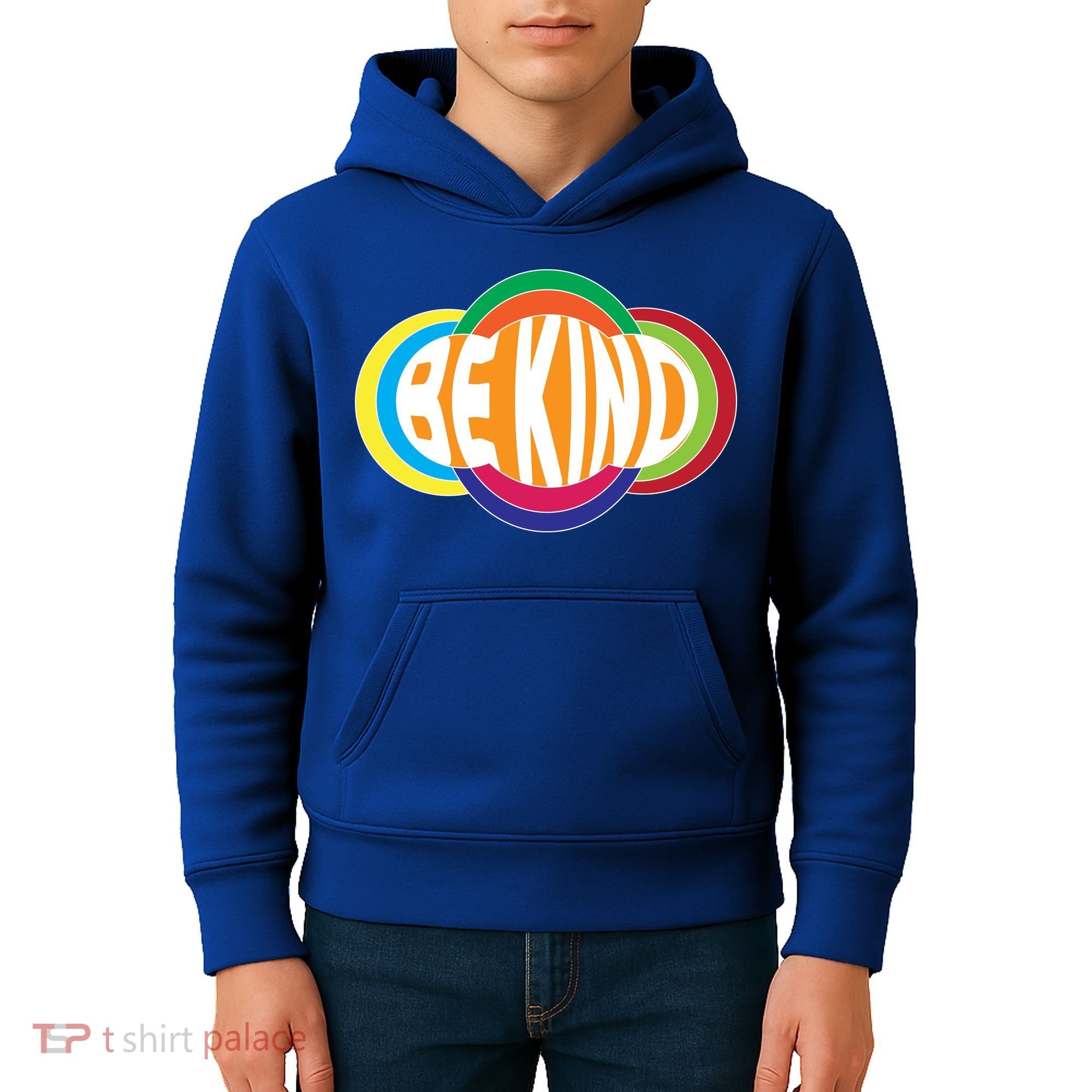 Be Kind 70's Retro Logo Tribute Kids Hoodie