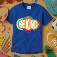 Be Kind 70's Retro Logo Tribute Kids T-Shirt thumb 3