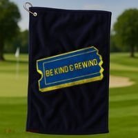 Be Kind And Rewind Golf Towel thumb 1