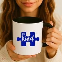 Be Kind Autism Awareness Puzzle Coffee Mug thumb 3