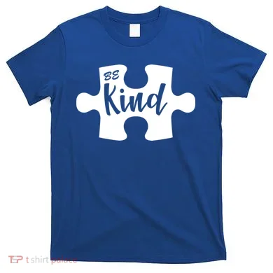 Be Kind Autism Awareness Puzzle T-Shirt
