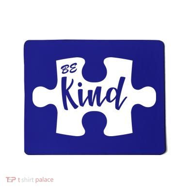 Be Kind Autism Awareness Puzzle Mousepad