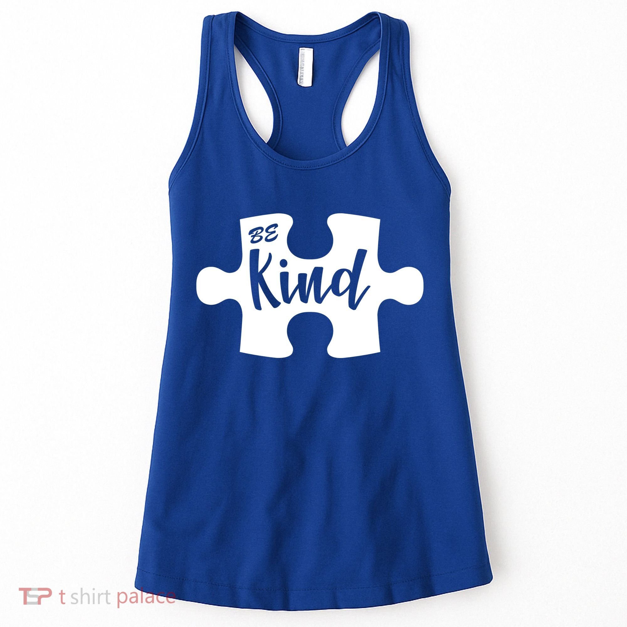 Be Kind Autism Awareness Puzzle Women's Tank Top