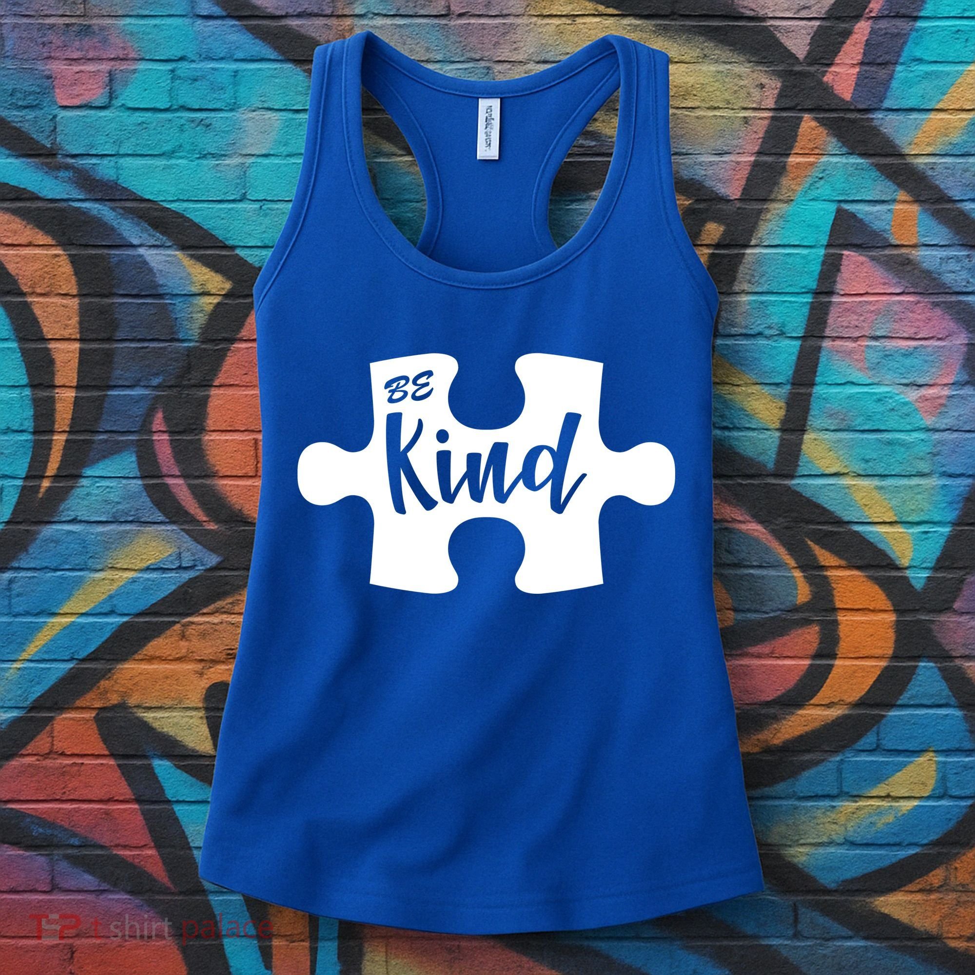 Be Kind Autism Awareness Puzzle Women's Tank Top