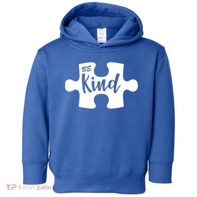 Be Kind Autism Awareness Puzzle Toddler Hoodie