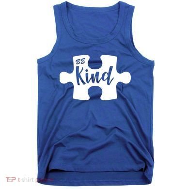 Be Kind Autism Awareness Puzzle Tank Top