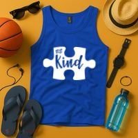 Be Kind Autism Awareness Puzzle Tank Top thumb 4