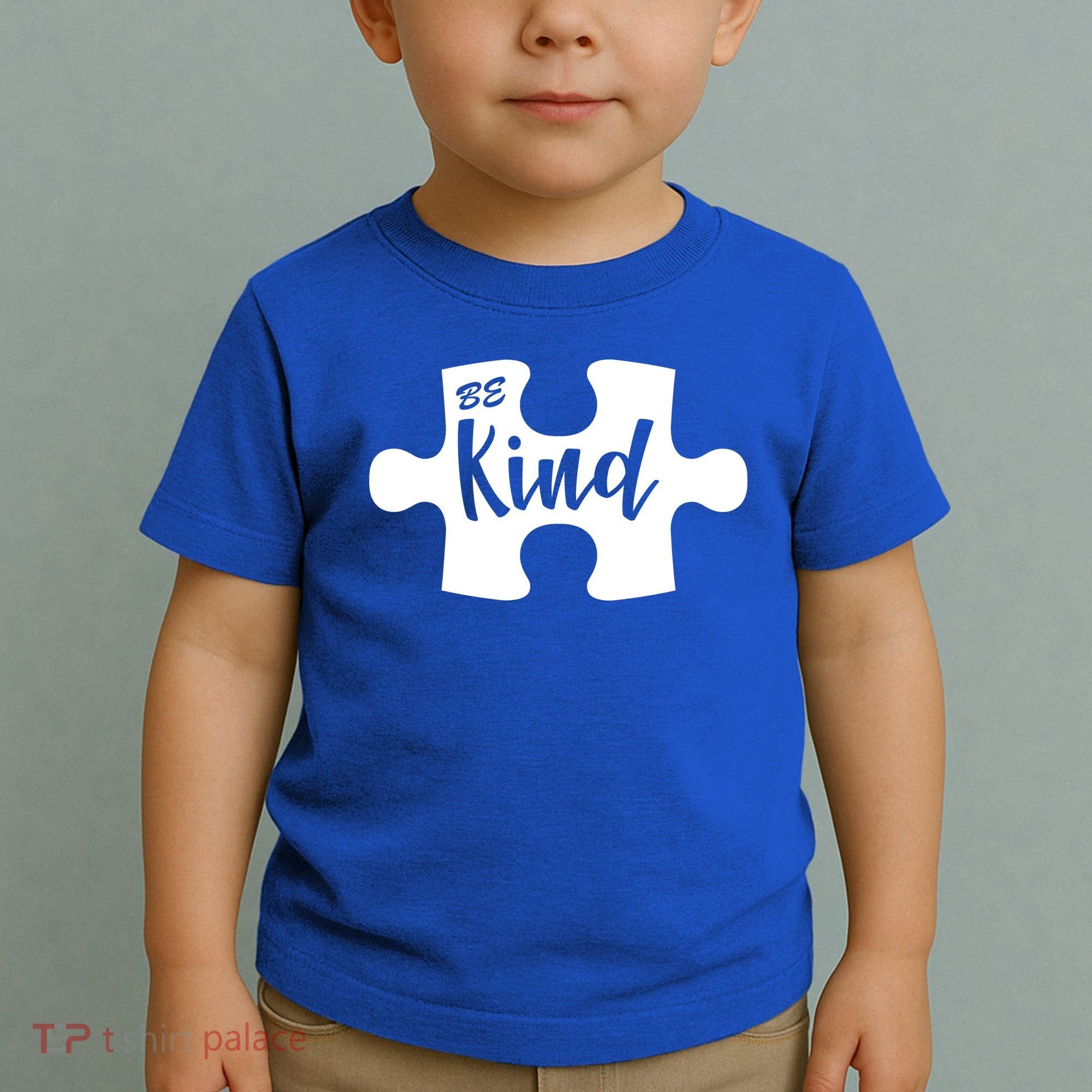 Be Kind Autism Awareness Puzzle Toddler T-Shirt
