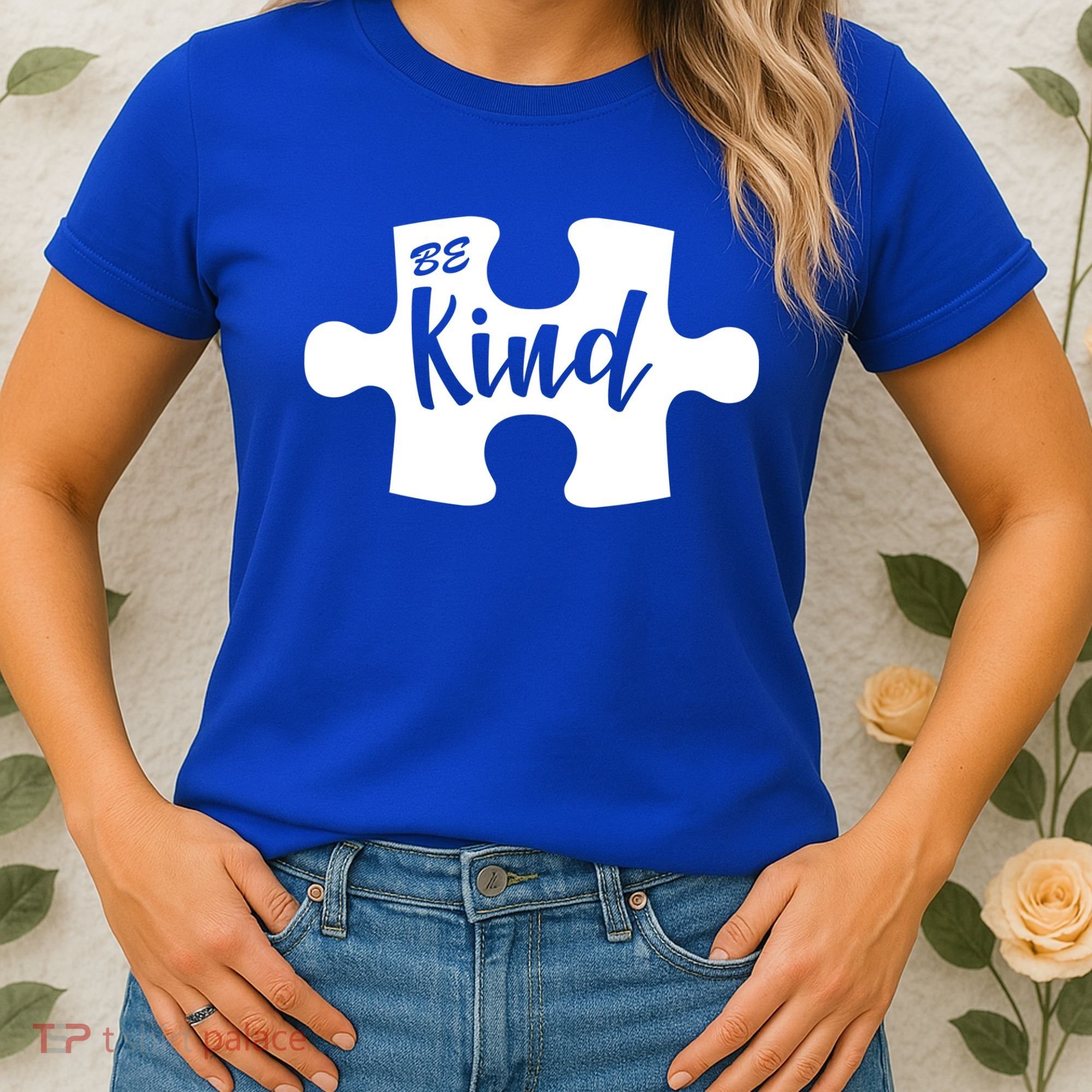 Be Kind Autism Awareness Puzzle Women's T-Shirt