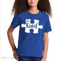 Be Kind Autism Awareness Puzzle Kids T-Shirt thumb 2