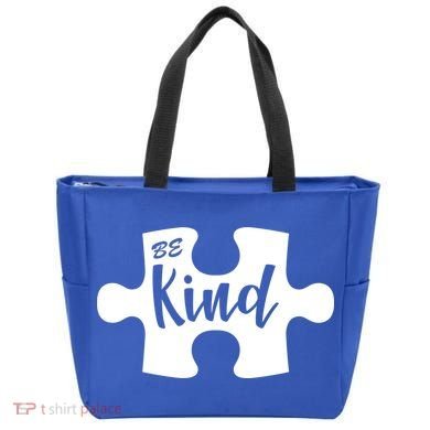 Be Kind Autism Awareness Puzzle Tote Bag