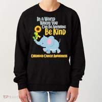 Be Kind Childhood Cancer Awareness Women's Sweatshirt thumb 0