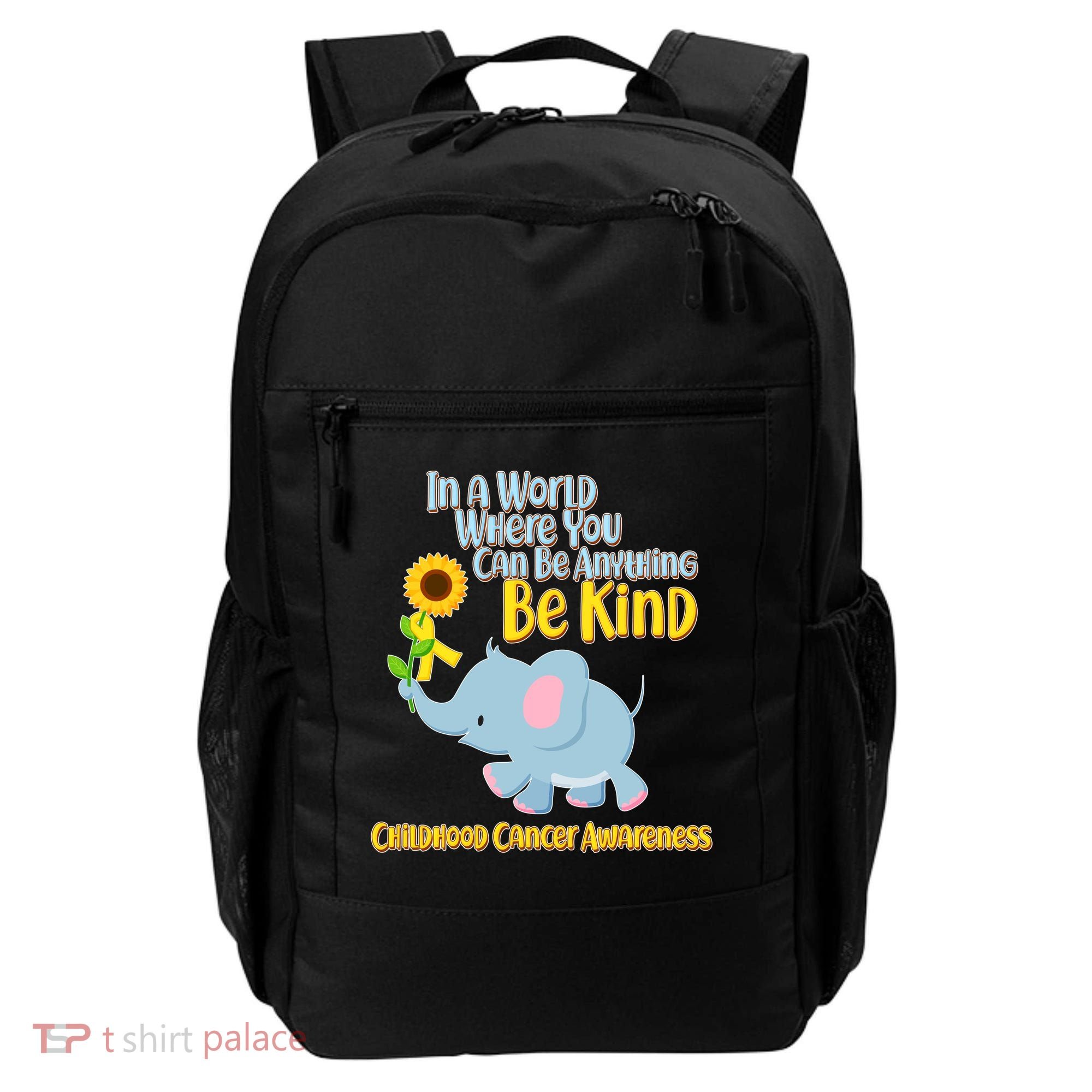 Be Kind Childhood Cancer Awareness Backpack