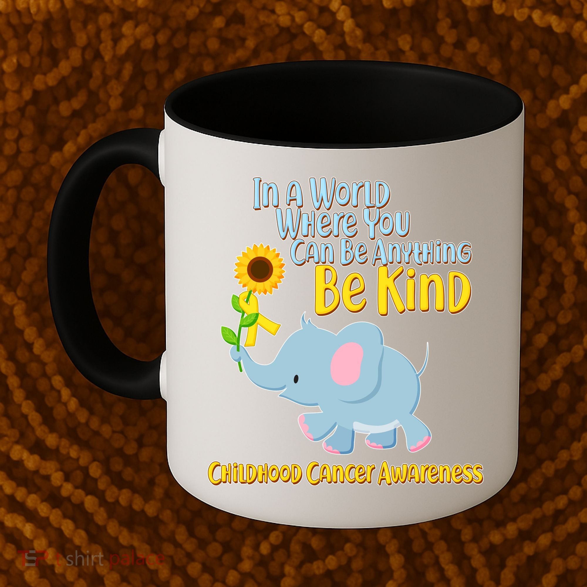 Be Kind Childhood Cancer Awareness Coffee Mug