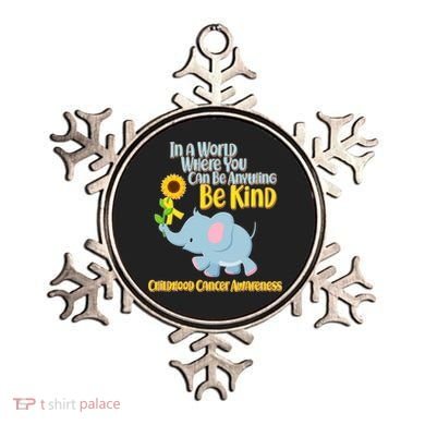 Be Kind Childhood Cancer Awareness Ornament
