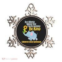 Be Kind Childhood Cancer Awareness Ornament thumb 0