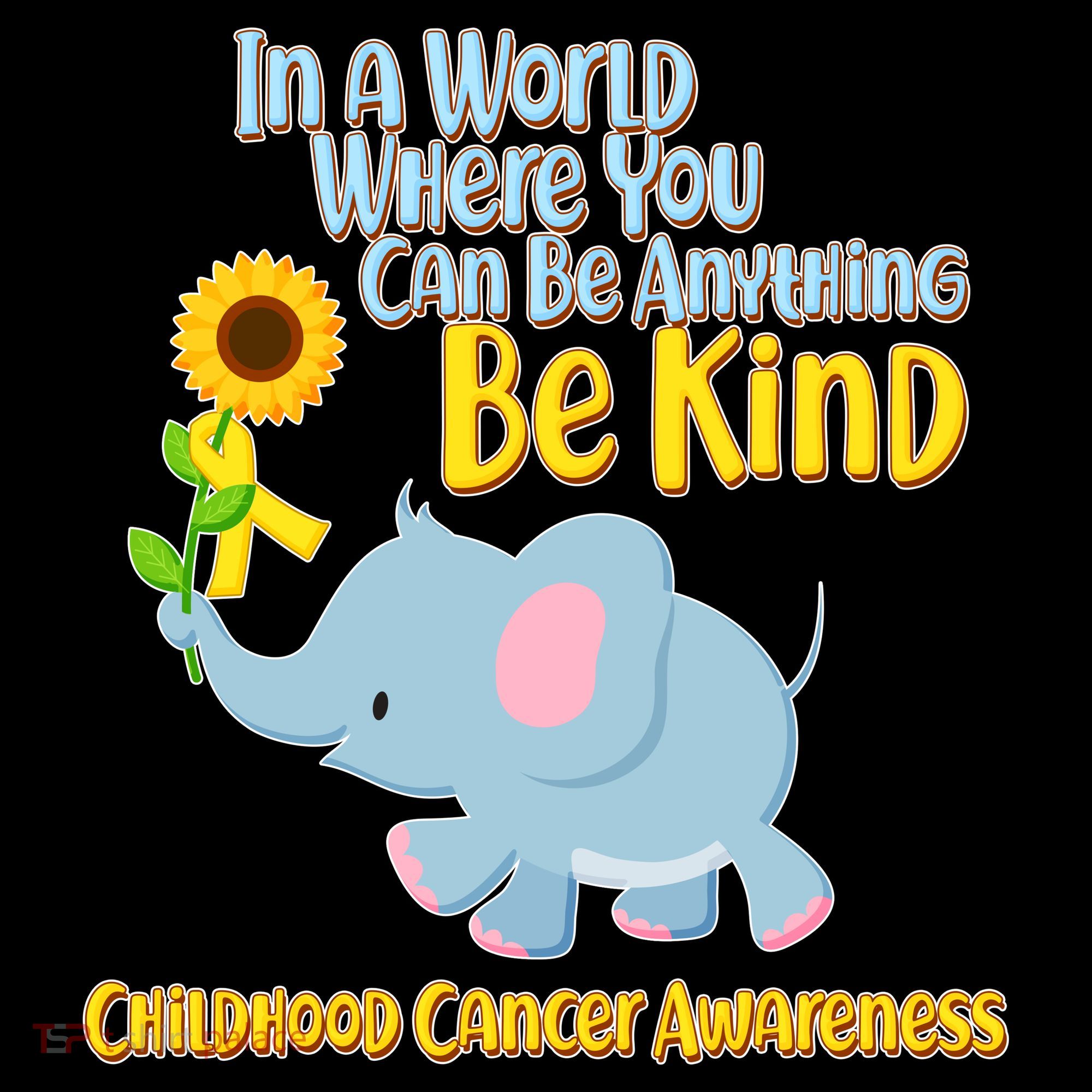 Be Kind Childhood Cancer Awareness Ornament