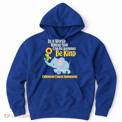Be Kind Childhood Cancer Awareness Hoodie