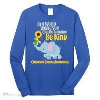 Be Kind Childhood Cancer Awareness Long Sleeve Shirt thumb 0