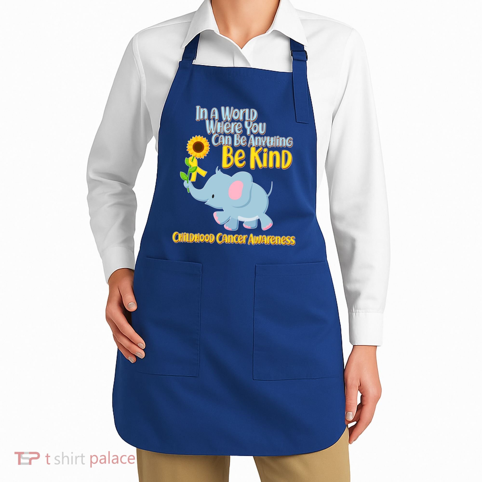 Be Kind Childhood Cancer Awareness Apron