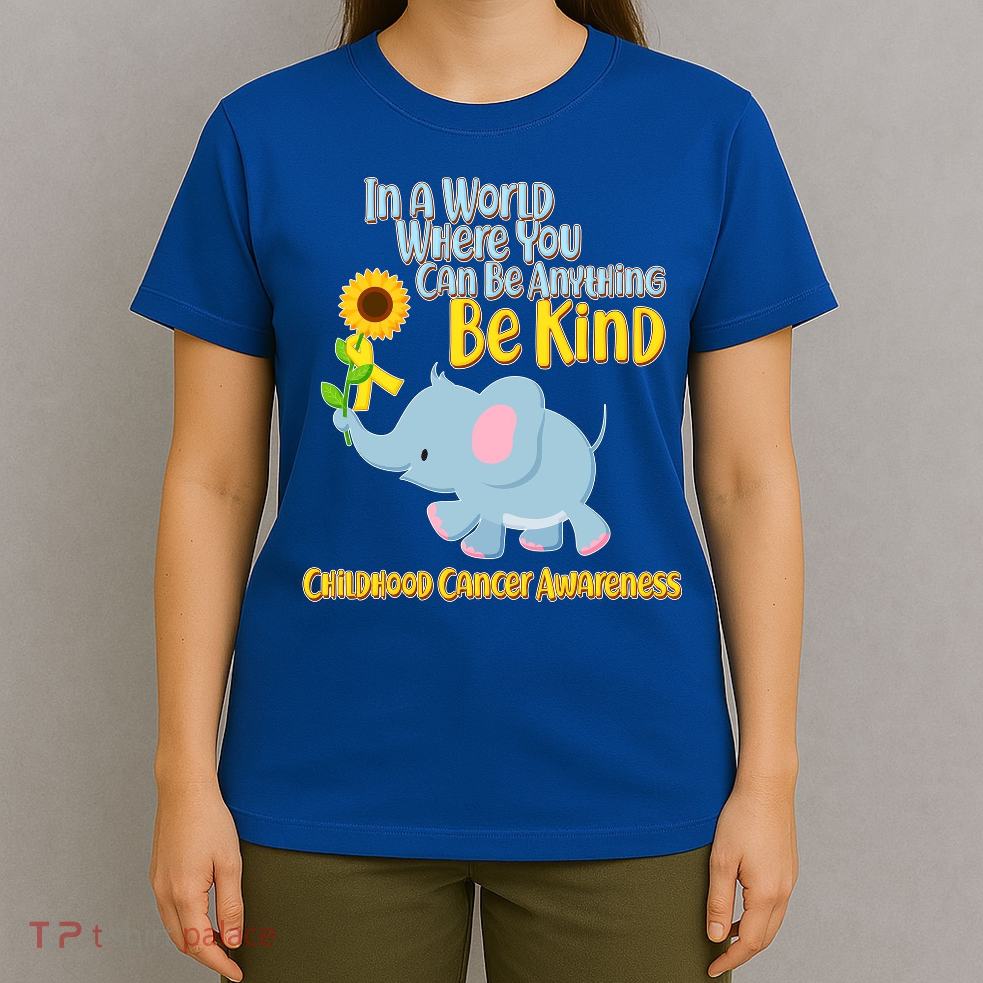 Be Kind Childhood Cancer Awareness T-Shirt