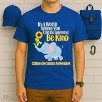 Be Kind Childhood Cancer Awareness T-Shirt thumb 6