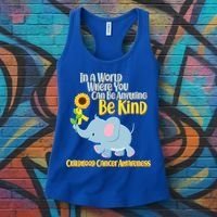 Be Kind Childhood Cancer Awareness Women's Tank Top thumb 3
