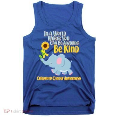 Be Kind Childhood Cancer Awareness Tank Top