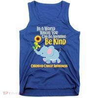Be Kind Childhood Cancer Awareness Tank Top thumb 0