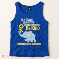 Be Kind Childhood Cancer Awareness Tank Top thumb 2