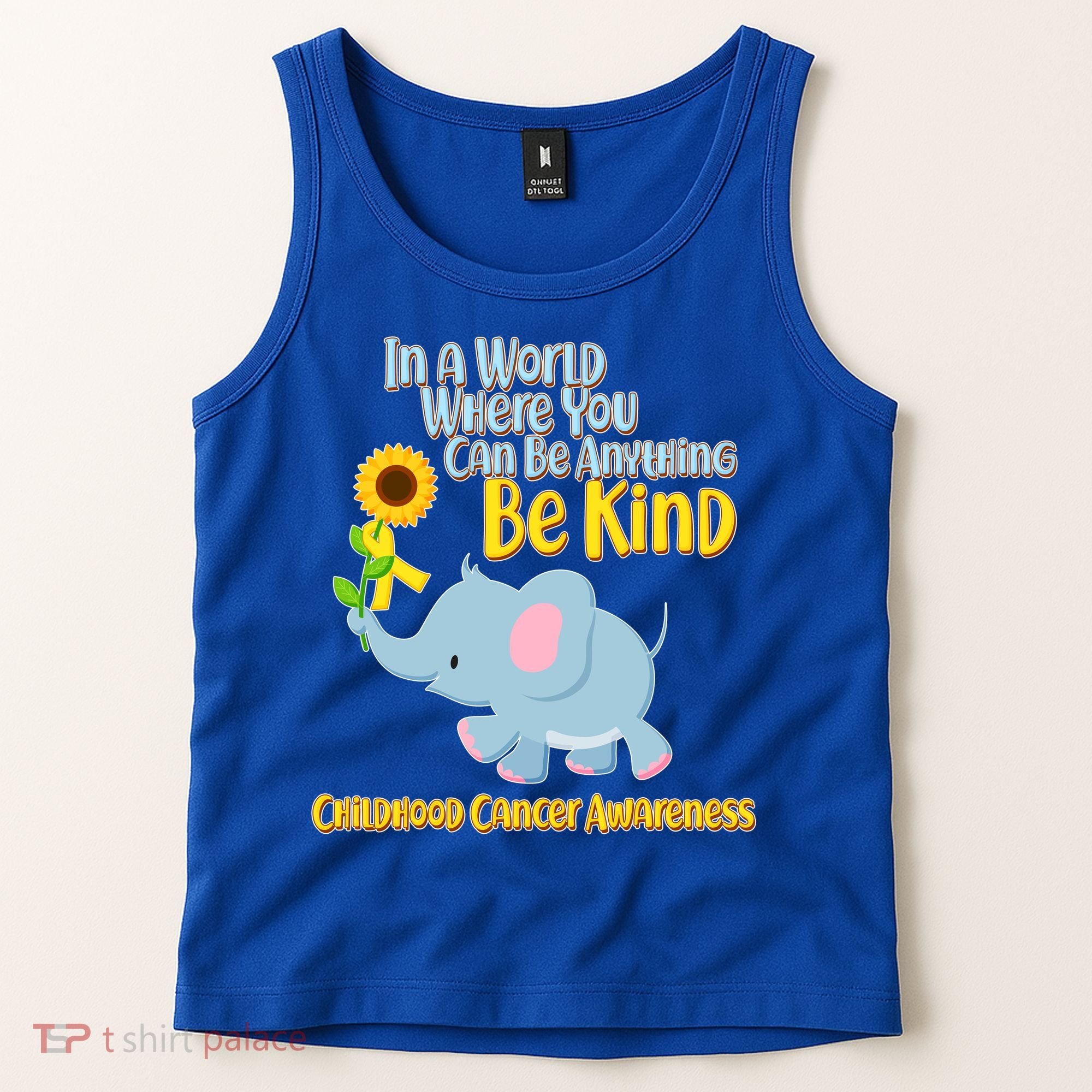 Be Kind Childhood Cancer Awareness Tank Top