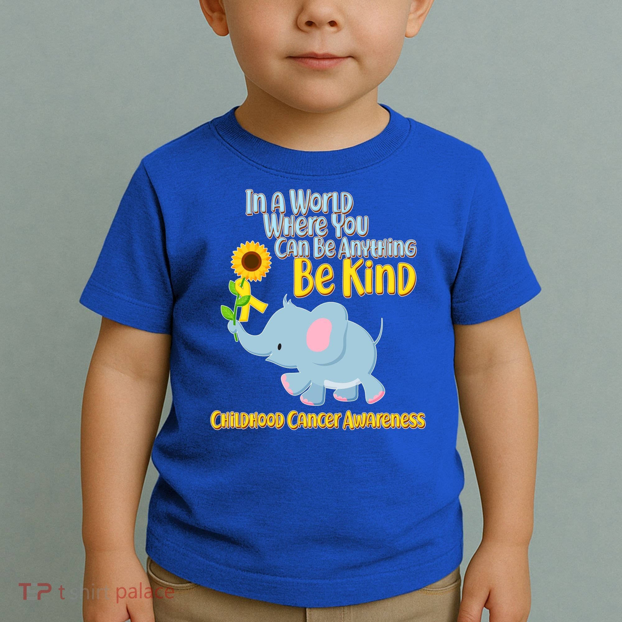 Be Kind Childhood Cancer Awareness Toddler T-Shirt