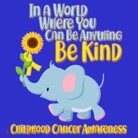 Be Kind Childhood Cancer Awareness Women's Long Sleeve Shirt thumb 2