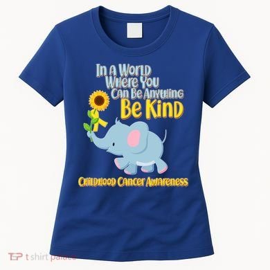 Be Kind Childhood Cancer Awareness Women's T-Shirt