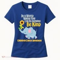 Be Kind Childhood Cancer Awareness Women's T-Shirt thumb 0