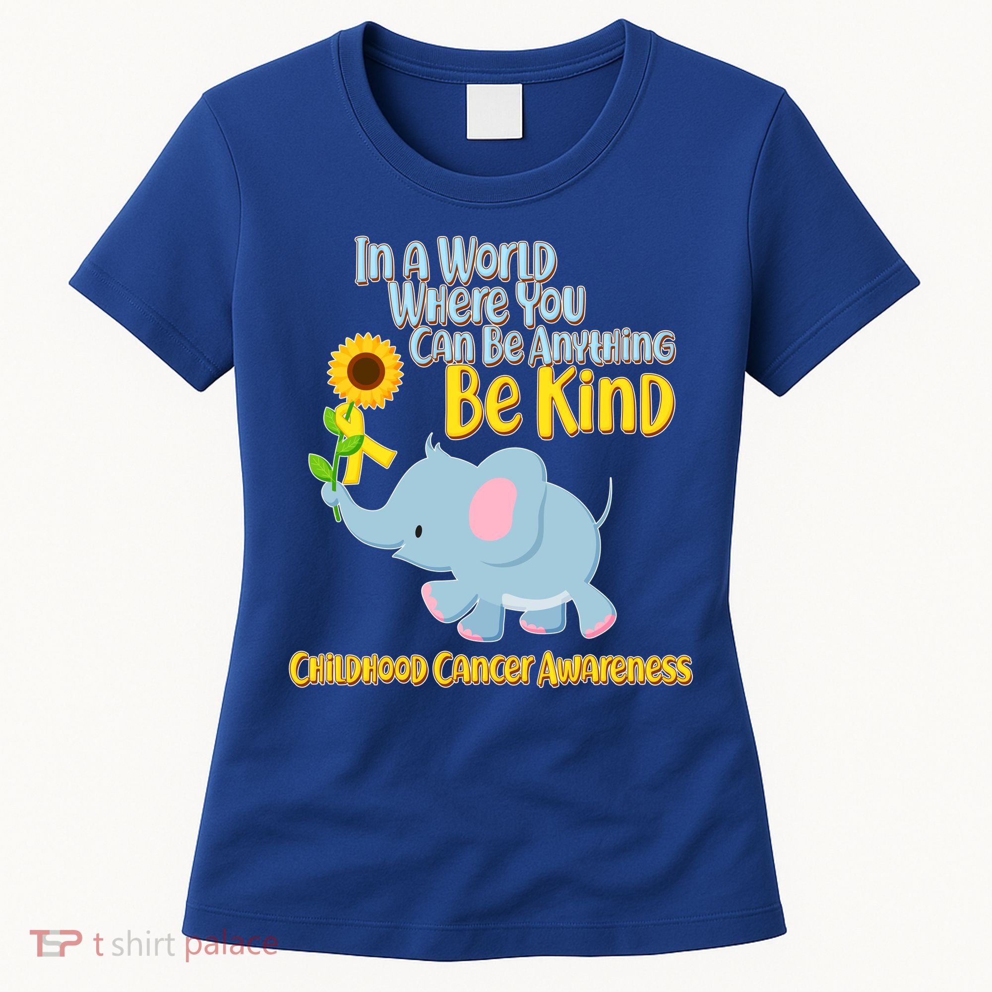 Be Kind Childhood Cancer Awareness Women's T-Shirt