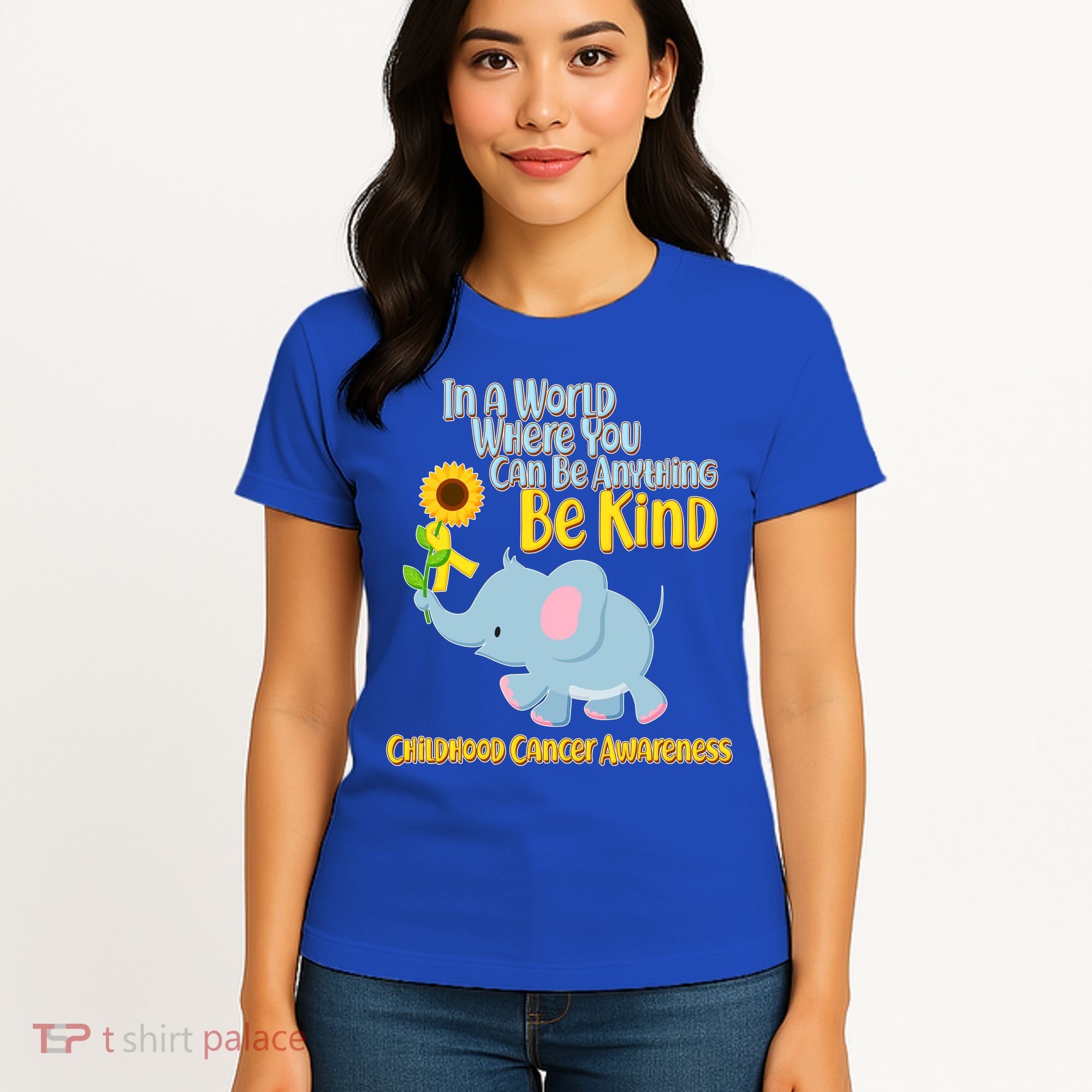 Be Kind Childhood Cancer Awareness Women's T-Shirt