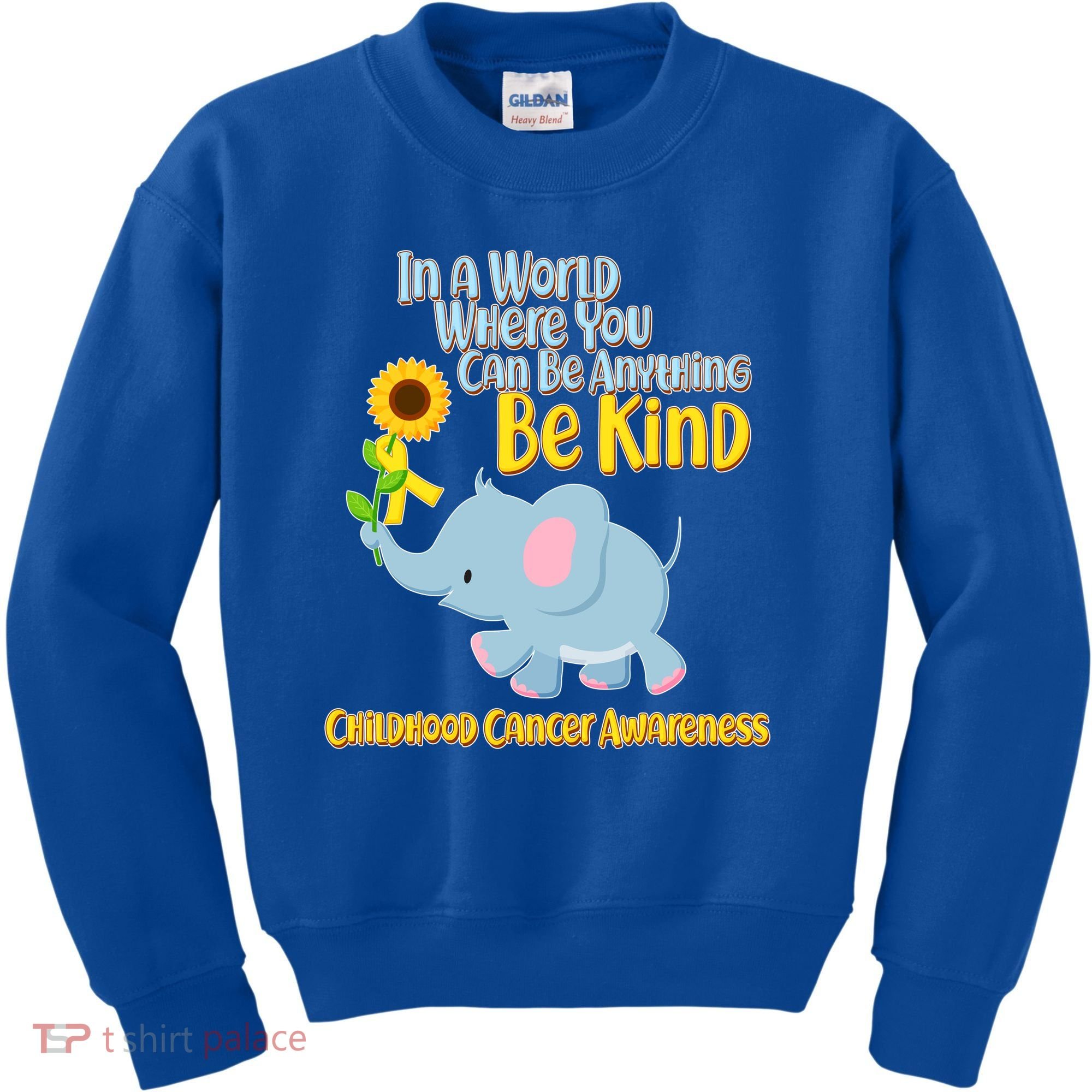 Be Kind Childhood Cancer Awareness Kids Sweatshirt