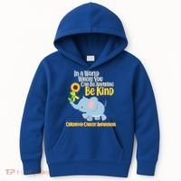 Be Kind Childhood Cancer Awareness Kids Hoodie thumb 0