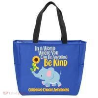 Be Kind Childhood Cancer Awareness Tote Bag thumb 0