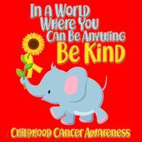 Be Kind Childhood Cancer Awareness Santa Hat thumb 1