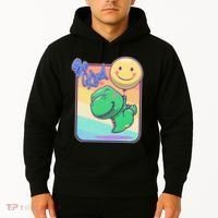 Be Kind Cute Happy TRex Dino Smiley Balloon Hoodie thumb 2
