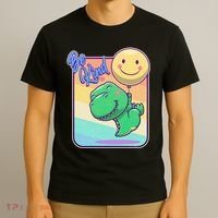 Be Kind Cute Happy TRex Dino Smiley Balloon T-Shirt thumb 3
